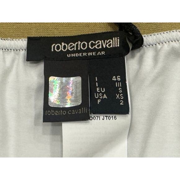 13-70 ROBERTO CAVALLI Men's NWT Cotton Boxer Brief Underwear White XS - Picture 4 of 6